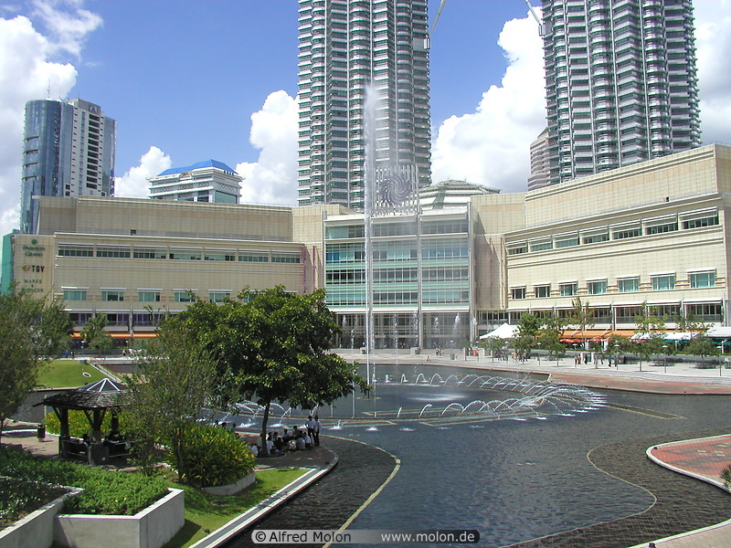 06 KLCC park with fountain and Suria KLCC shopping complex