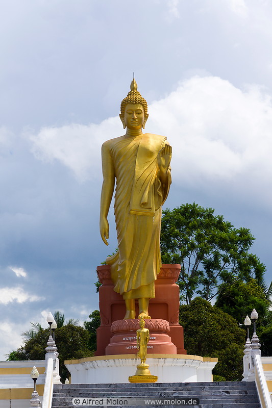 08 Gold mosaic standing Buddha
