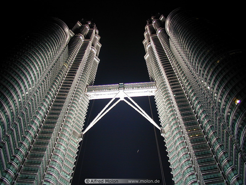 20 Petronas towers at night