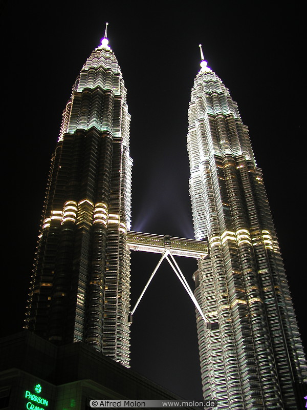 50 Petronas towers at night