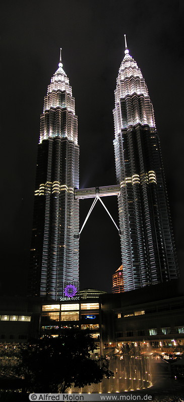51 Petronas towers at night