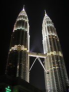 50 Petronas towers at night