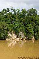 07 River and jungle at the Temonggoh limestone rock formation