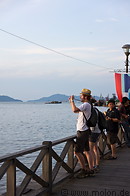 08 Tourists taking sunset photos from the boardwalk