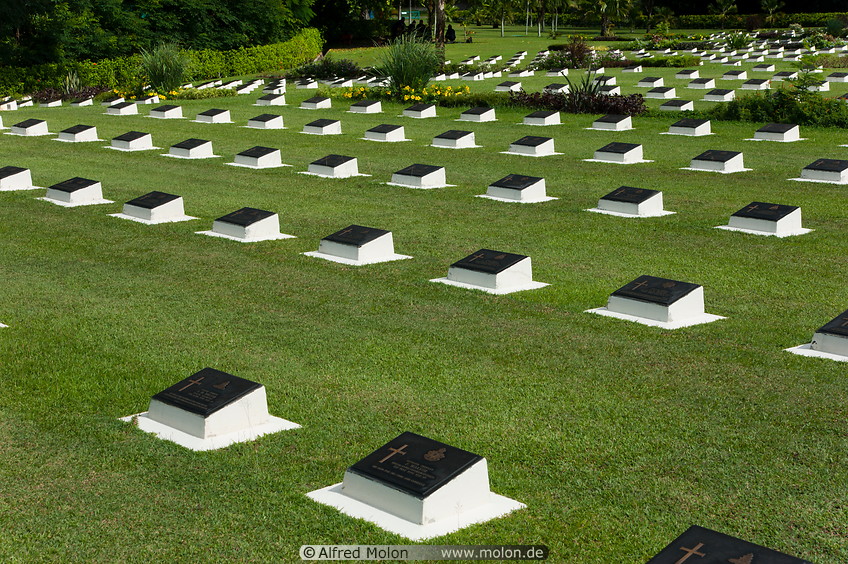 14 Rows of graves