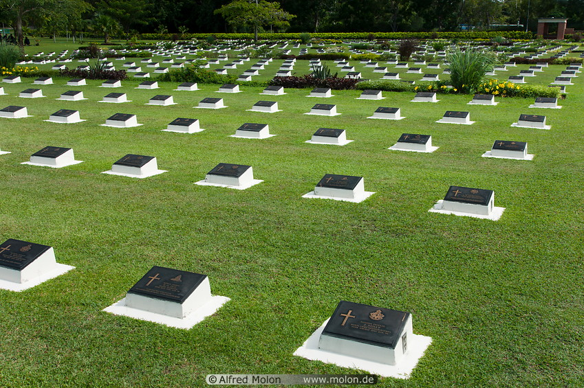 17 Rows of graves
