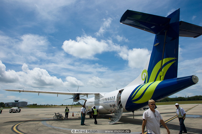 04 Maswings ATR-72 aircraft in Labuan airport