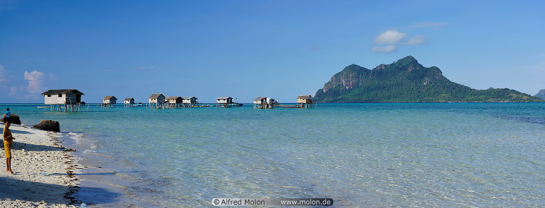 10 Stilt houses in the shallow water