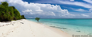 13 White coral sand beach