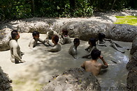 07 Tourists bathing in mud volcano