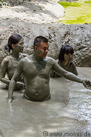 10 Tourists bathing in mud volcano