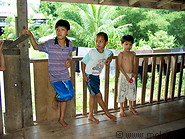 19 Kayan children in the longhouse