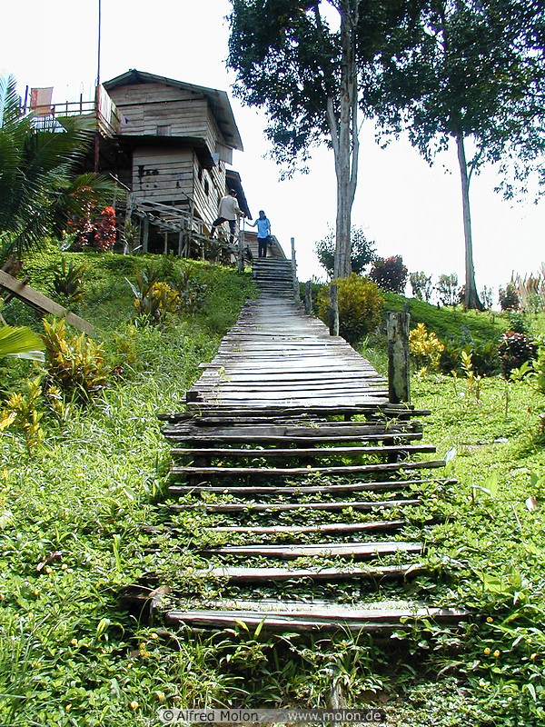 10 Stairs to longhouse