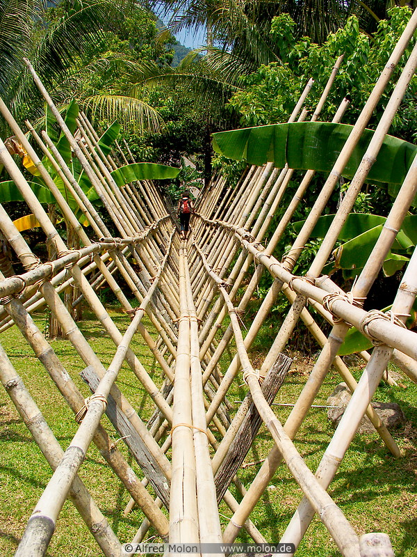 03 Bamboo bridge to the Bidayu house