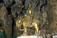 08 Golden statue of Samantabhadra Bodhisattva on elephant