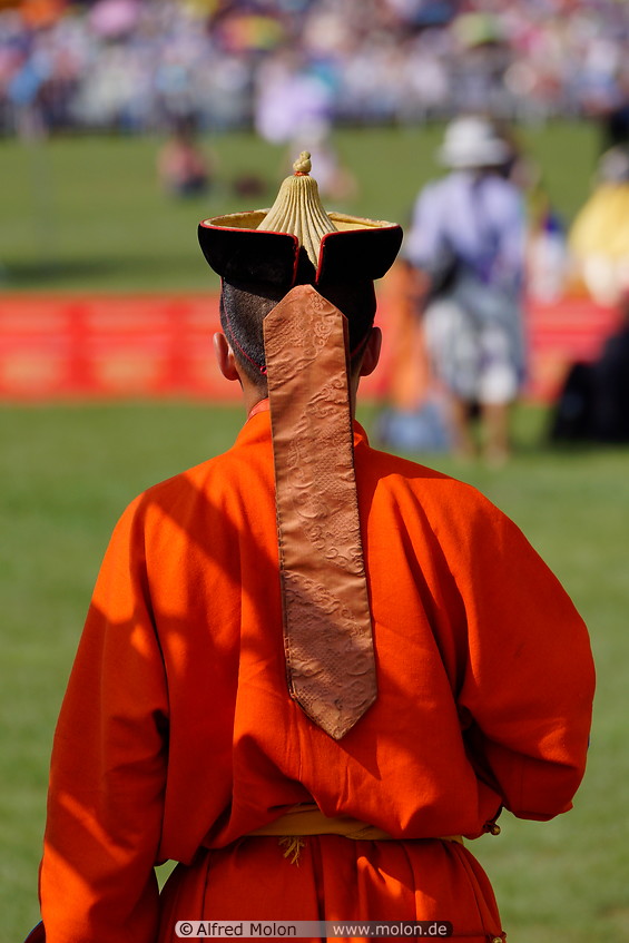 15 Monk in saffron robe