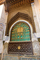 02 Ornamental window with wooden carvings and Islamic decorations