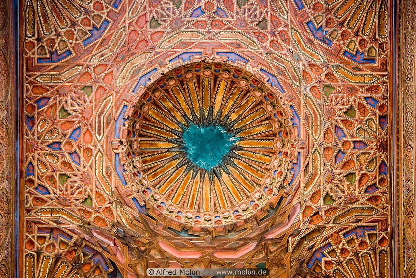 18 Wooden roof with Islamic style carvings