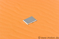 01 Orange desert sand and grey card
