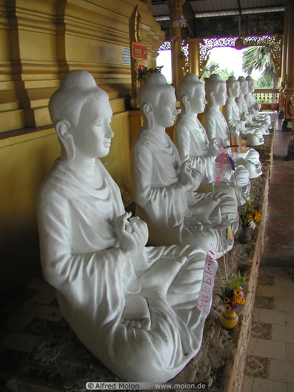 25 Buddha statues