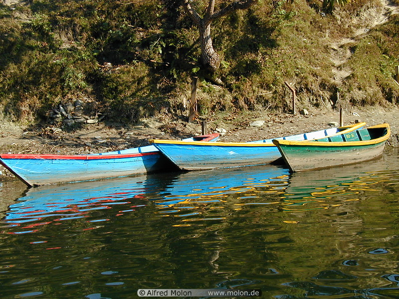 16 Boats on Pokhara lake