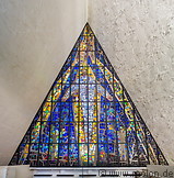 19 Stained glass window in arctic cathedral