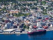 09 Hurtigruten ship in Tromso harbour