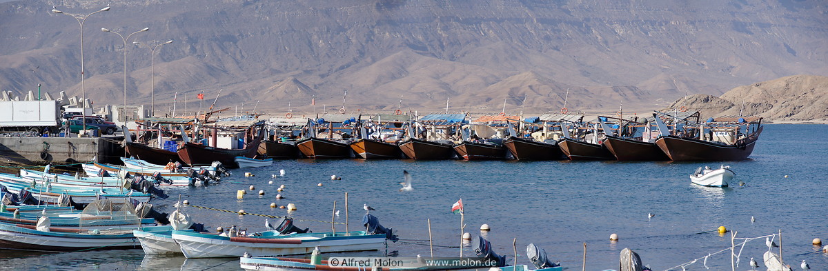 30 Fishing boats in Mirbat