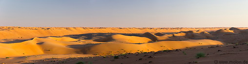 26 Sand dunes panoramic view at sunset