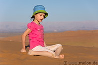 09 Small girl on sand dune