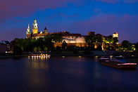 19 Wawel on Vistula river at night