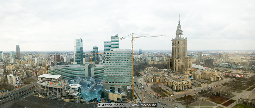 01 Business district skyline and Palace of Culture