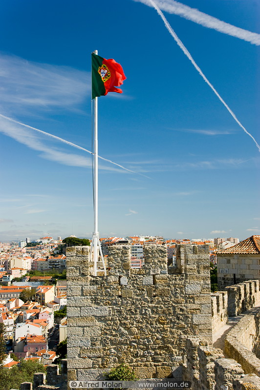 14 Castle walls and Portuguese flag