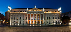 25 Teatro Nacional Maria II theatre at night