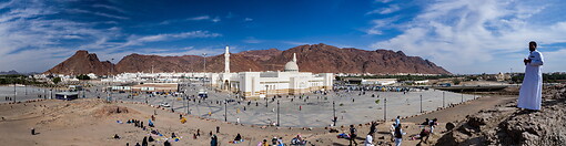 42 Sayyid al-Shuhada mosque and Mt Uhud from Archers Hill