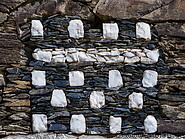 12 Black and white stone pattern