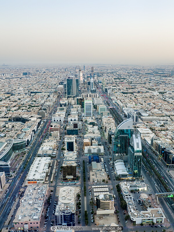 42 Riyadh skyline with King Fahd road