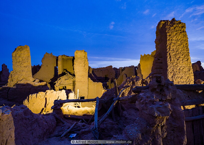 47 Old town ruins at dusk