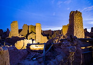 46 Old town ruins at dusk