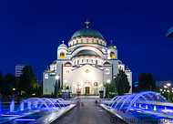 23 St Sava church at night