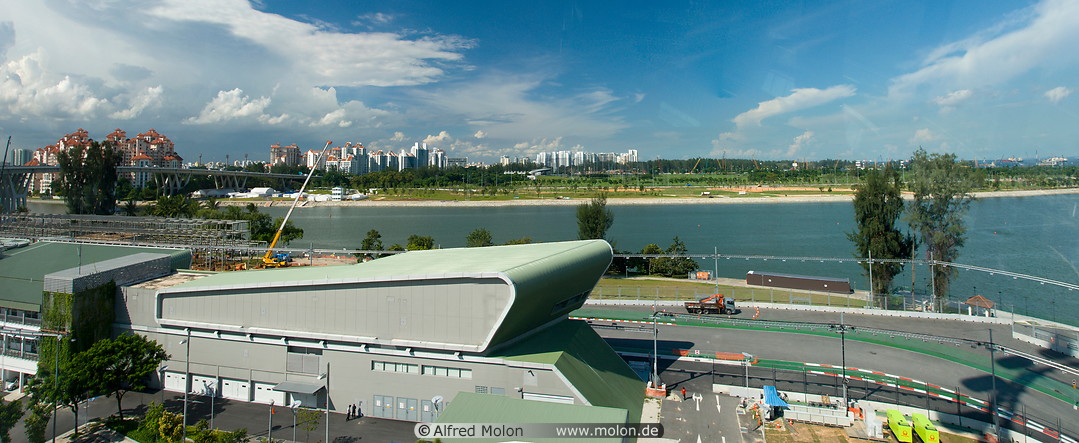 02 F1 pit building and Marina bay golf course