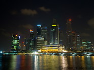 30 Business district at night