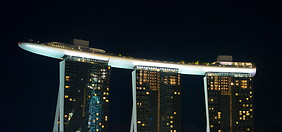 52 Marina Bay Sands resort at night