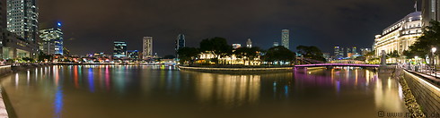 56 Singapore river at night