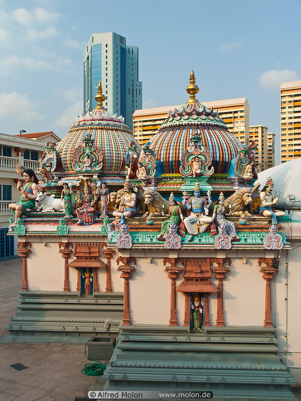13 Temple and skyscrapers