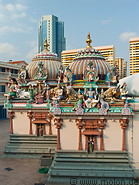 13 Temple and skyscrapers