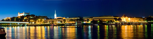 14 Skyline with Danube river at night