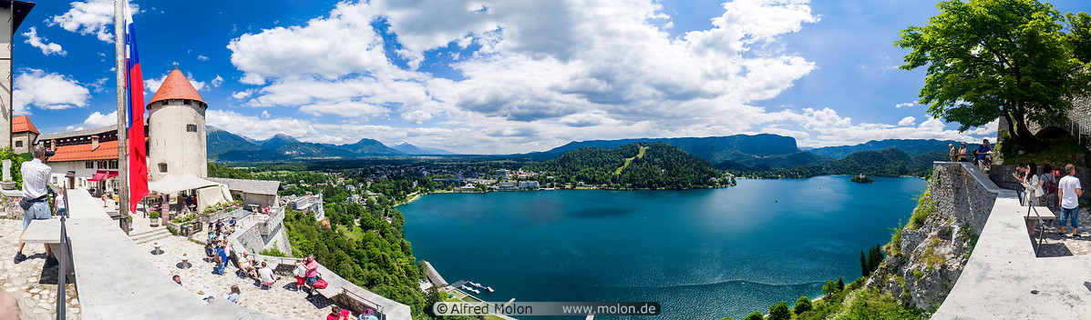 28 View of Bled lake from castle