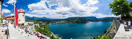 28 View of Bled lake from castle
