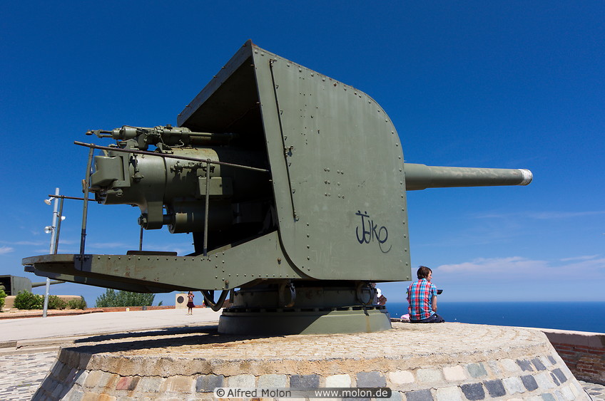 06 Cannon on Montjuic fortress